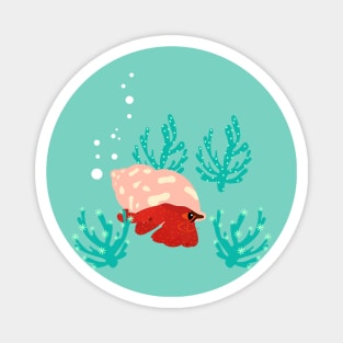 Happy Hermit Crab Magnet